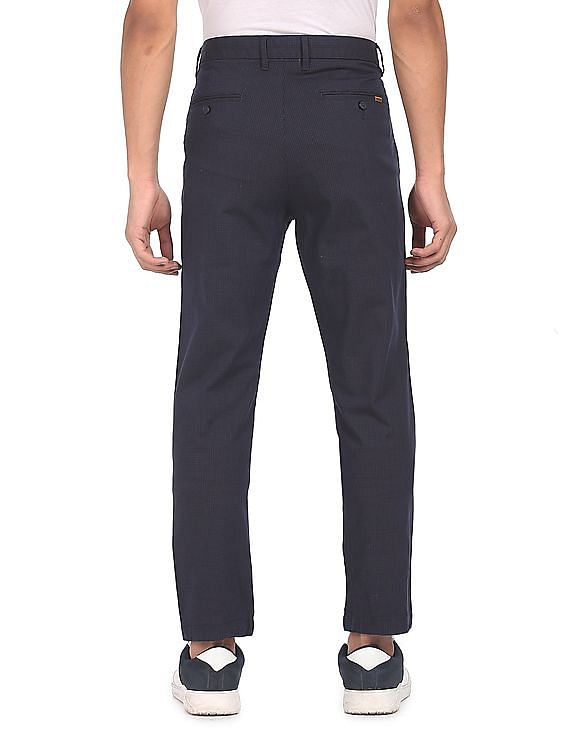 U.S. Polo Assn. Flat Front Check Casual Trousers