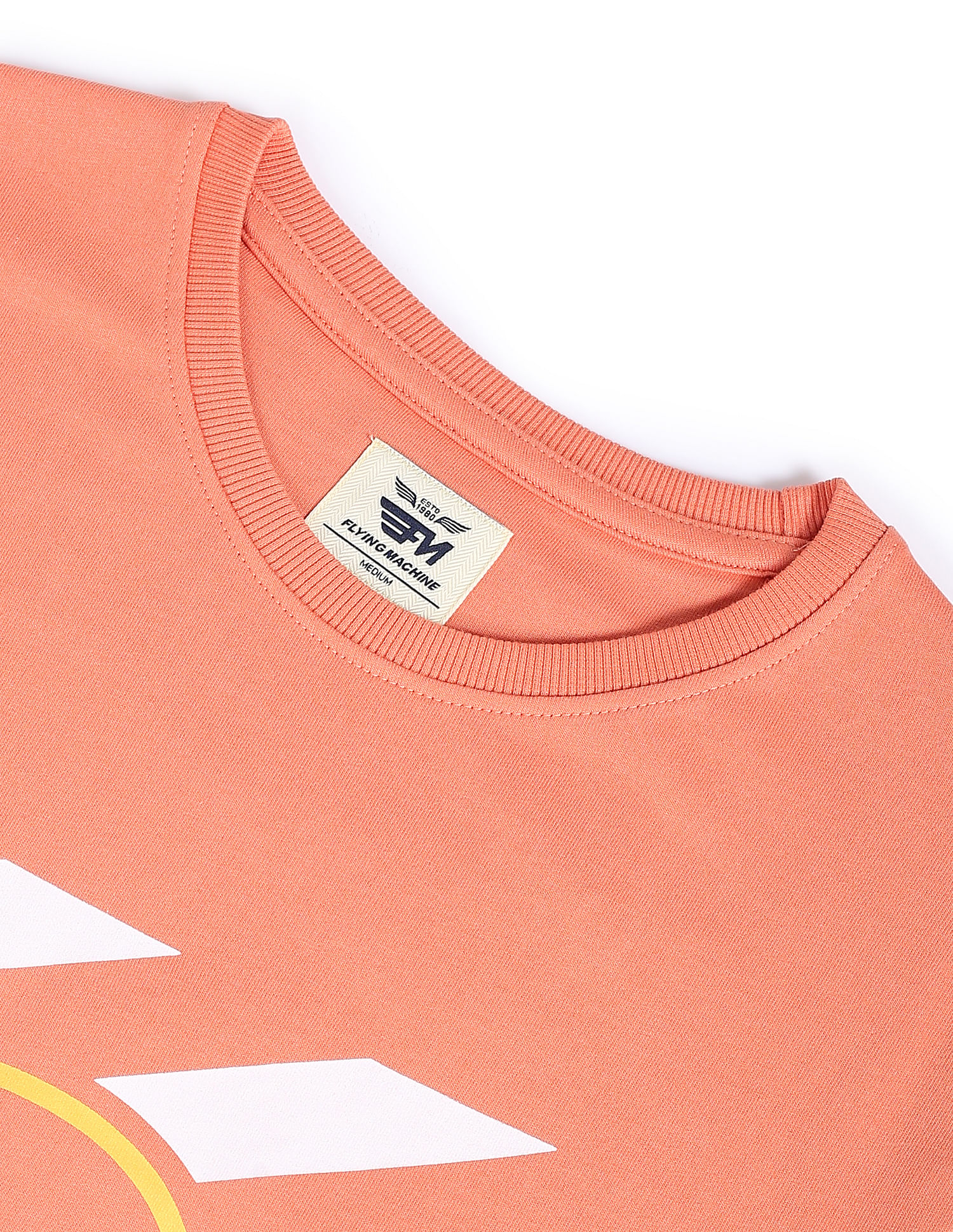 Flying Machine Graphic Print Cotton Sweatshirt