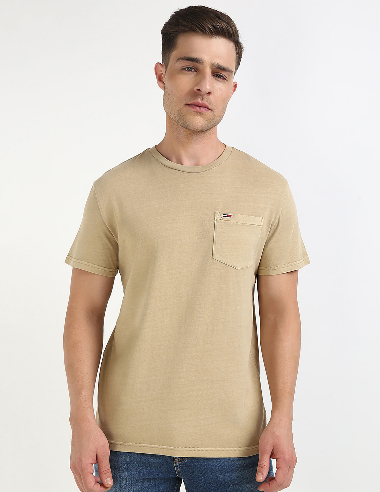 Tommy Hilfiger Logo Solid Slim-Fit Cotton T-Shirt