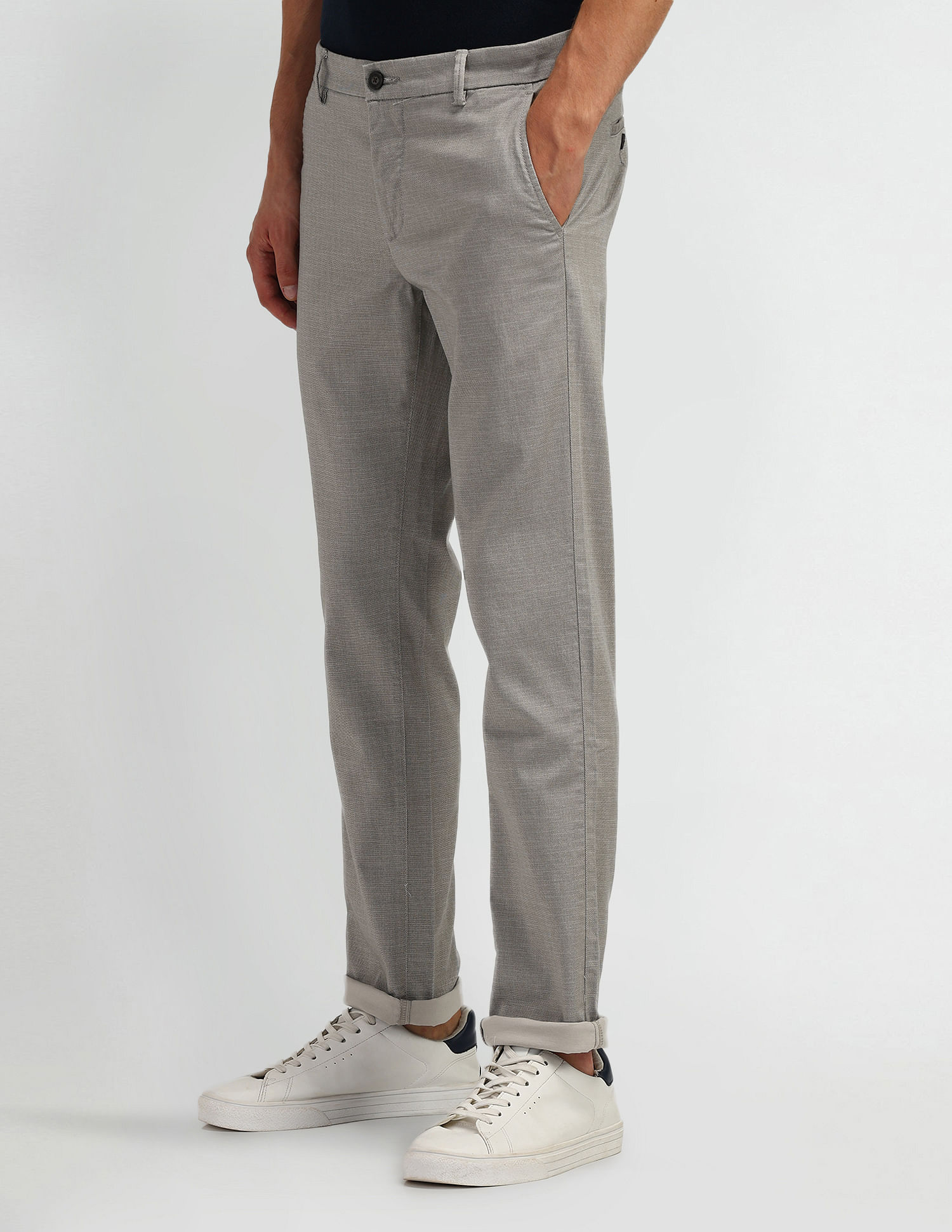 Arrow Sport Slim Fit Satin Trousers