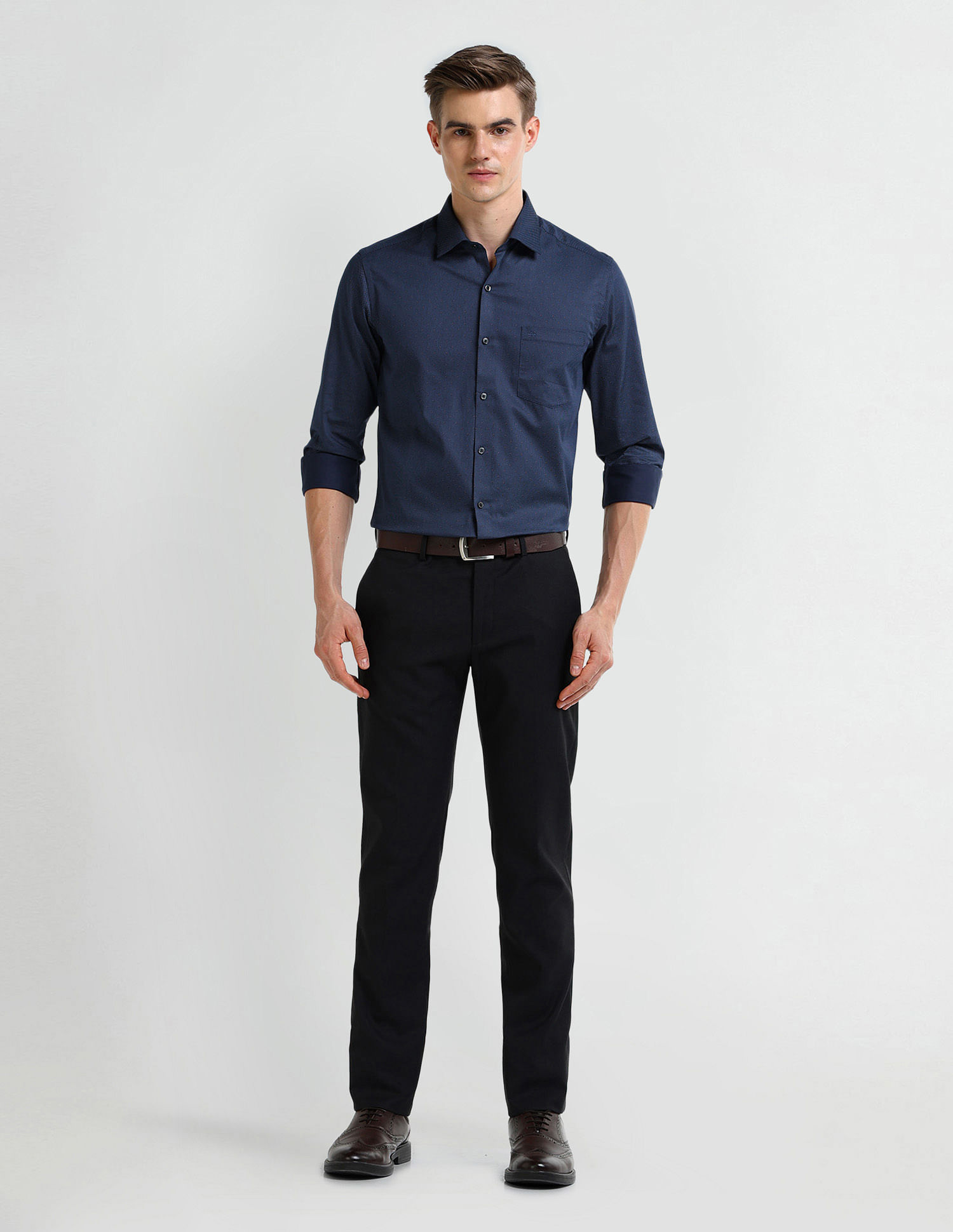 Arrow Manhattan Slim Geometric Print Shirt