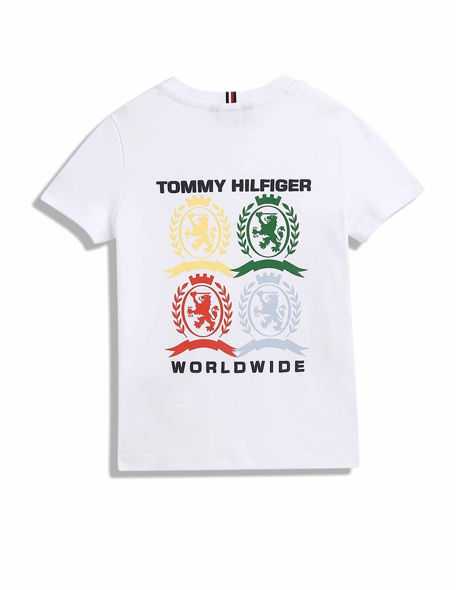 Tommy Hilfiger Kids Boys Graphic Regular-Fit Cotton T-Shirt