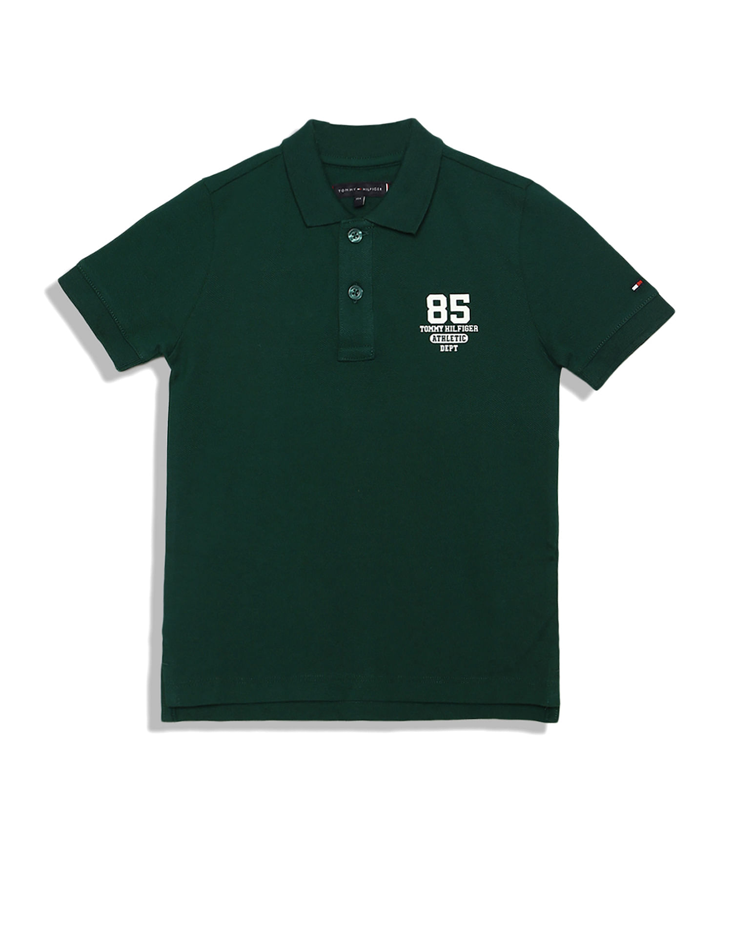 Kids' Solid Stretch Polo