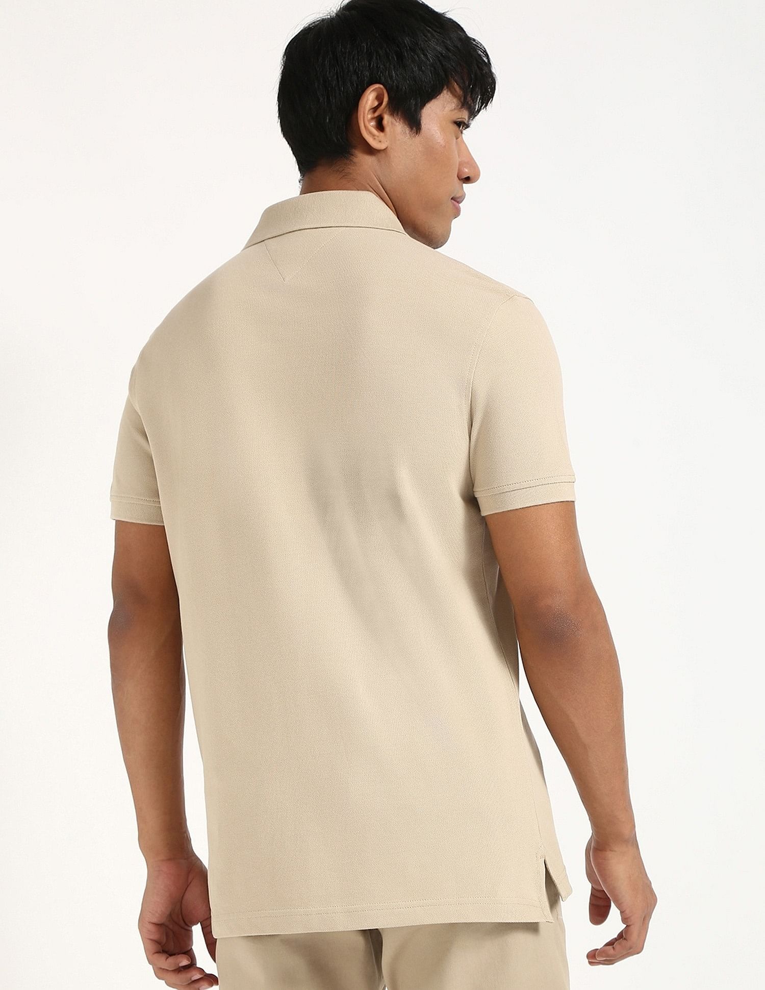 Tommy Hilfiger Solid Slim-Fit Cotton Polo Shirt