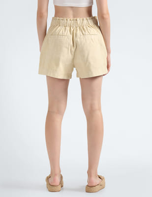 Buy Calvin Klein High Rise Cotton Twill Shorts - NNNOW.com
