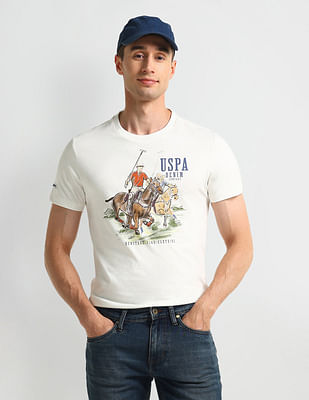 U S Polo Assn Denim Co Muscle Fit Graphic T-Shirt