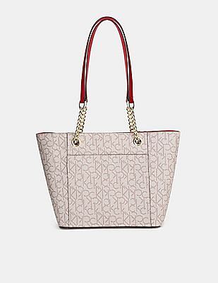 Monogram chainlink cheap tote bag