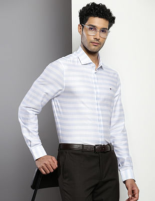 Tommy Hilfiger Horizontal Stripe Slim Fit Shirt