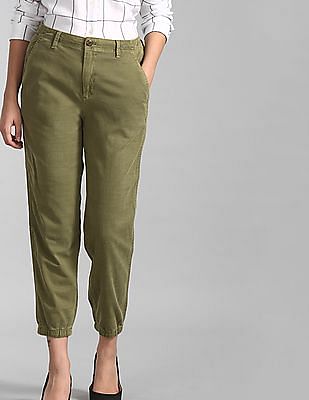 chino joggers womens