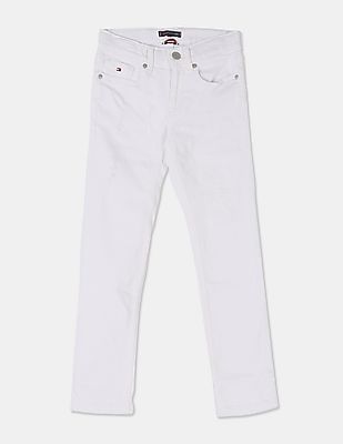 tommy hilfiger jeans white
