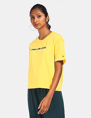 Tシャツ・カットソー ETRO Woman T-Shirt Yellow WRMA0006AK788 Y0488 Etro Summer Artwork Short-Sleeve T-Shirt | Lyst