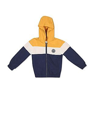 U S Polo Assn Kids Colour Block Hooded Jacket