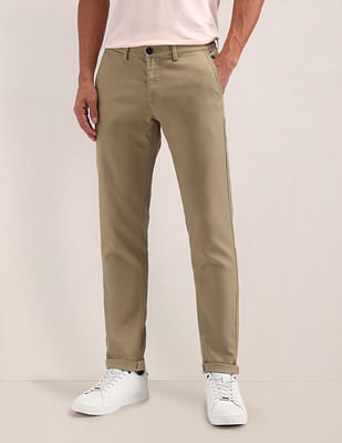 U S Polo Assn Denver Slim Fit Solid Trousers