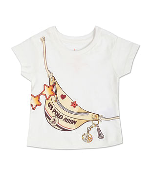 U S Polo Assn Kids Graphic Print Cotton T-Shirt