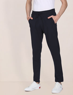 U S Polo Assn Mid Rise Solid Track Pants