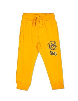 U S Polo Assn Kids Mid Rise Solid Joggers