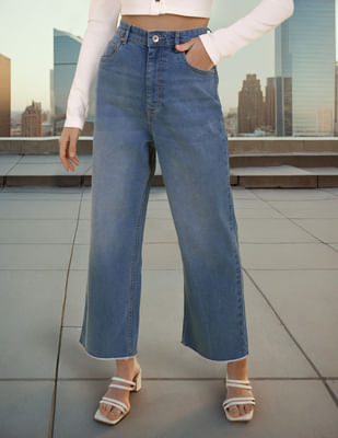 Buy Flying Machine Women High Rise Vintage Straight Fit Jeans