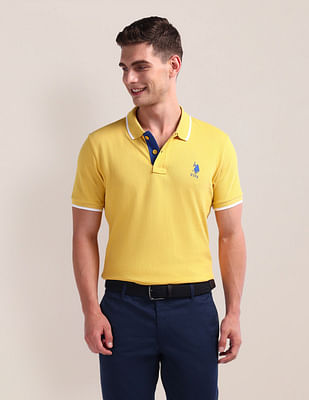 U S Polo Assn Slim Fit Solid Polo Shirt