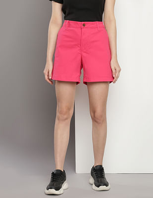 Tommy Hilfiger Mid Rise Solid Shorts