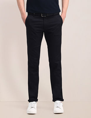 U S Polo Assn Mid Rise Slim Fit Trousers