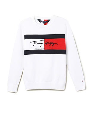 Tommy Hilfiger Kids Boys Signature Flag Sweatshirt