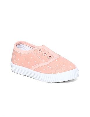 girls pink slip on shoes