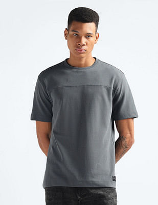 Flying Machine Oversized Textured T-Shirt