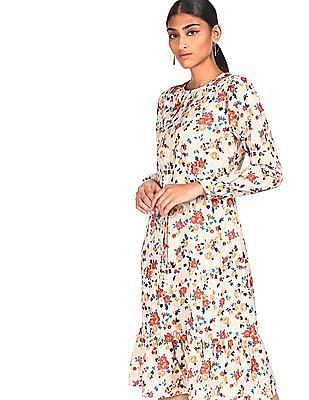 Buy Flying Machine Women Long Sleeve Printed Dress NNNOW