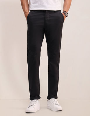 U S Polo Assn Austin Slim Fit Solid Trousers