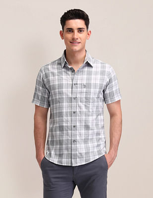 U S Polo Assn Tartan Checked Tailored Fit Shirt