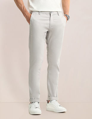 U S Polo Assn Denver Slim Fit Solid Trousers