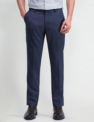 Arrow Denver Slim Solid Trousers