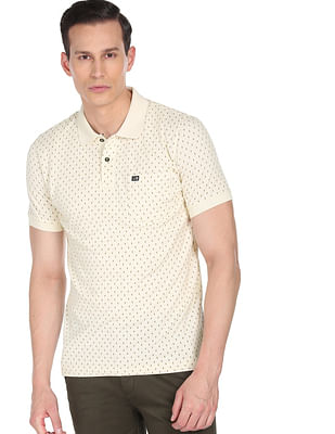 Arrow Sports Printed Cotton Polo Shirt