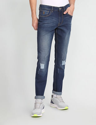 U S Polo Assn Denim Co Slim Tapered Fit Blue Jeans