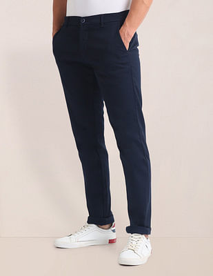 U S Polo Assn Mid Rise Slim Straight Fit Chinos