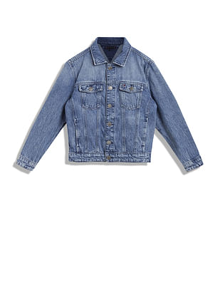 Tommy Hilfiger Kids Boys Cotton Denim Jacket