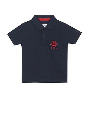 U S Polo Assn Kids Pure Cotton Solid Polo Shirt