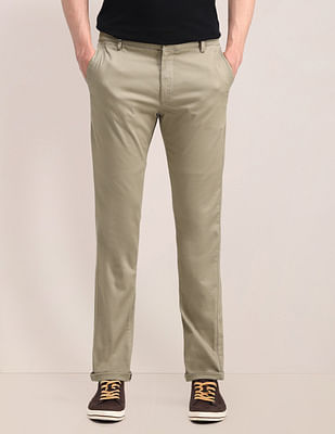 U S Polo Assn Mid Rise Slim Fit Trousers