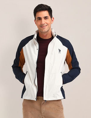 U S Polo Assn Colour blocked Regular fit Jacket