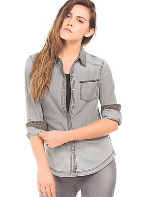 faded denim shirt womens