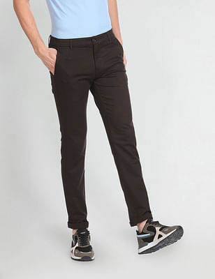 Arrow Sports Bronson Slim Fit Textured Chinos