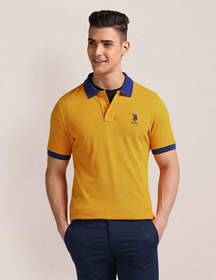 U S Polo Assn Solid Slim Fit Polo Shirt