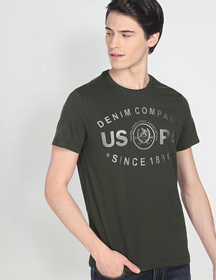 [ JEANS] Cool Essential Polo T-shirt ★大人気★ Buy U.S. Polo Assn. Denim Co. Muscle Fit Typography T-Shirt