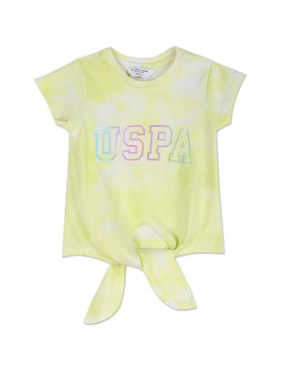 U S Polo Assn Kids Tie-Dye Crew Neck T-Shirt