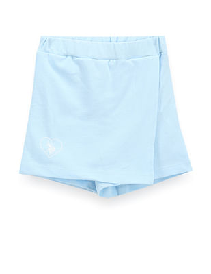 U S Polo Assn Kids Girls Mid Rise Knit Skort