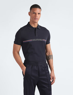 Tommy Hilfiger Stripe Chest Regular Polo Shirt