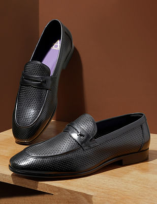 Arrow Men Textured Leone Slip On Shoes