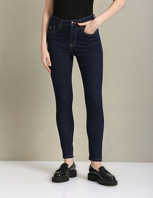 U S Polo Assn Women Skinny Fit Blue Jeans