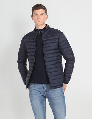 Arrow Sports Stand Collar Self Packable Quilted Jacket