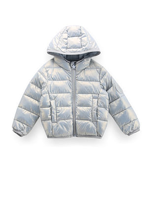 U S Polo Assn Kids Girls Nylon Puffer Jacket